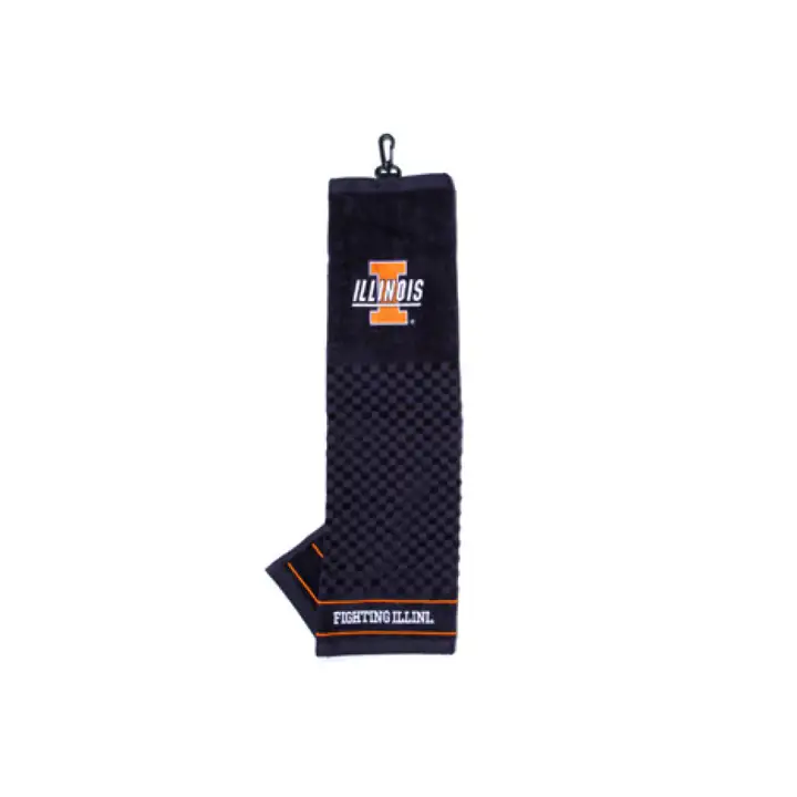 Serviette de golf pliable en trois Illinois