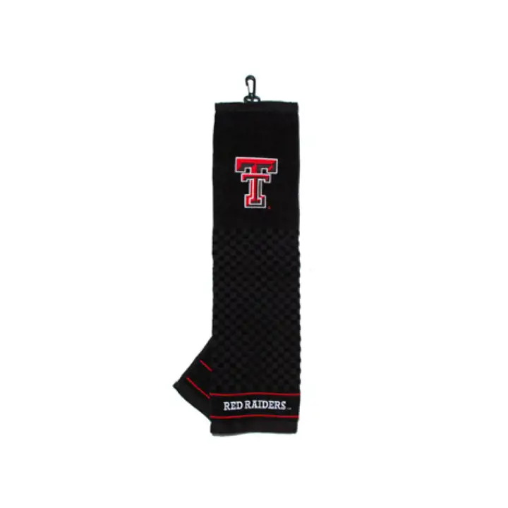 Serviette de golf triptyque Texas Tech