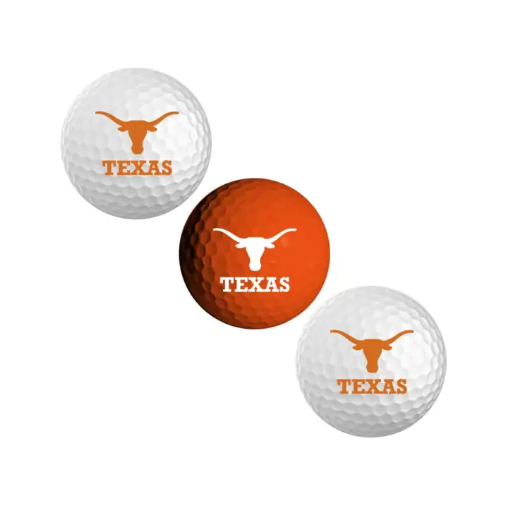Ensemble de 3 balles de golf Texas