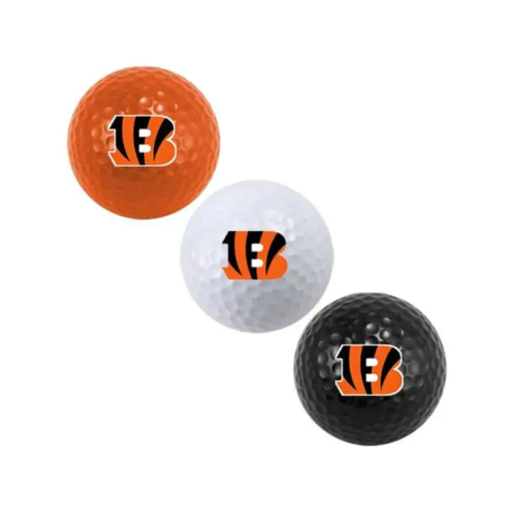 Lot de 3 balles de golf BENGALS