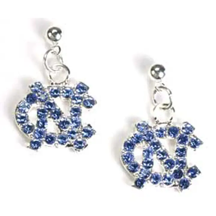 Boucles d'oreilles logo en cristal Caroline du Nord