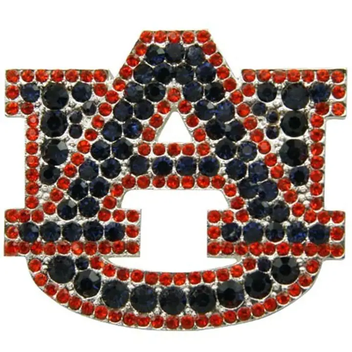 Épingle à logo en cristal couleur auburn