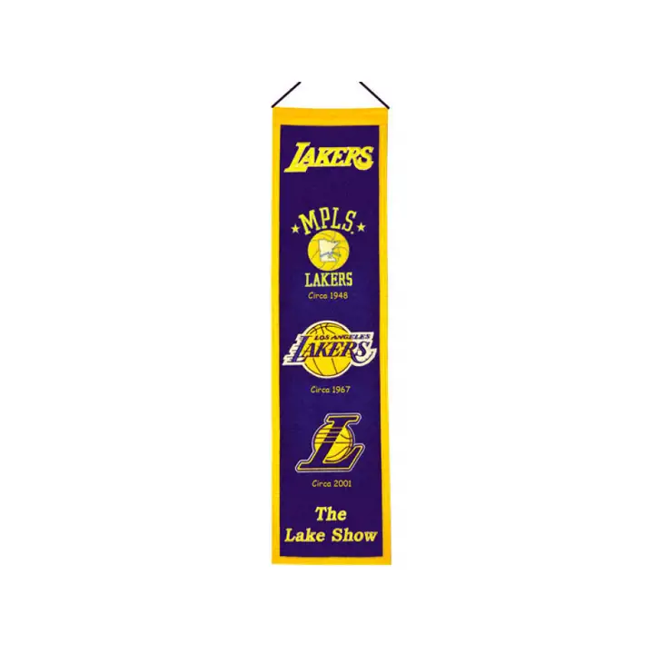 Bannières historiques des Lakers de Los Angeles