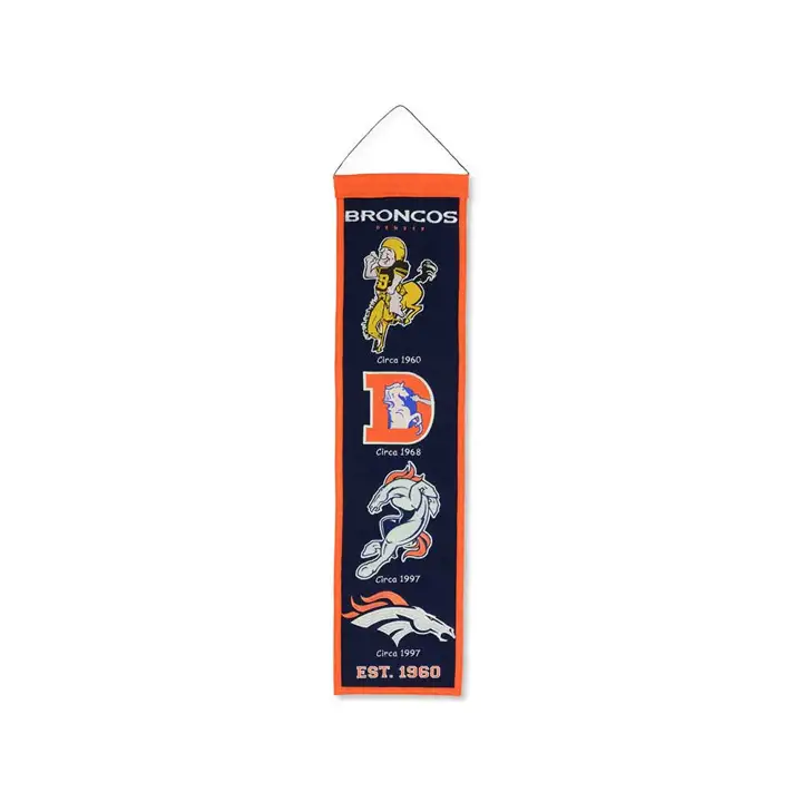 Bannières commémoratives des Broncos de Denver