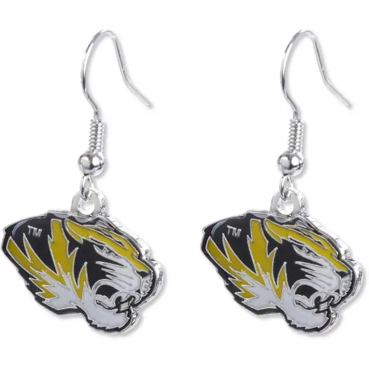 Boucles d'oreilles pendantes Logo Missouri Aminco argent/titane