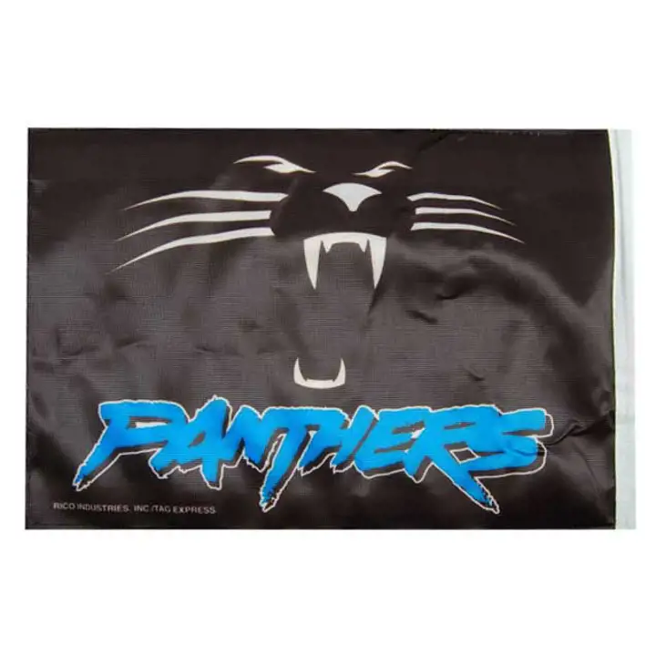 Drapeau de voiture PANTHERS Rico Logo WHISKERS noir
