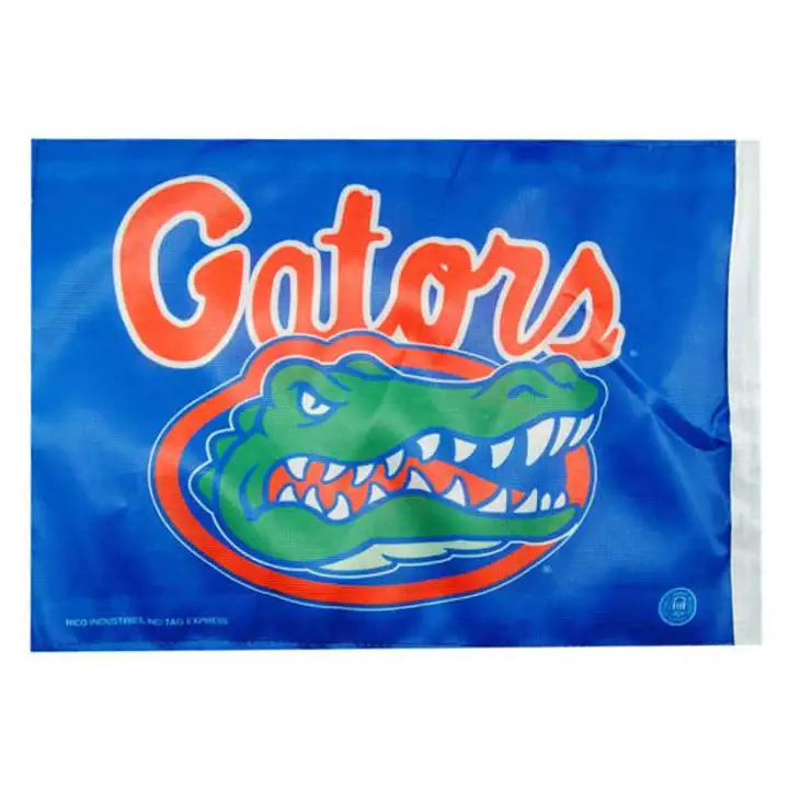 Drapeau de voiture Floride Rico Tête de Gator bleu