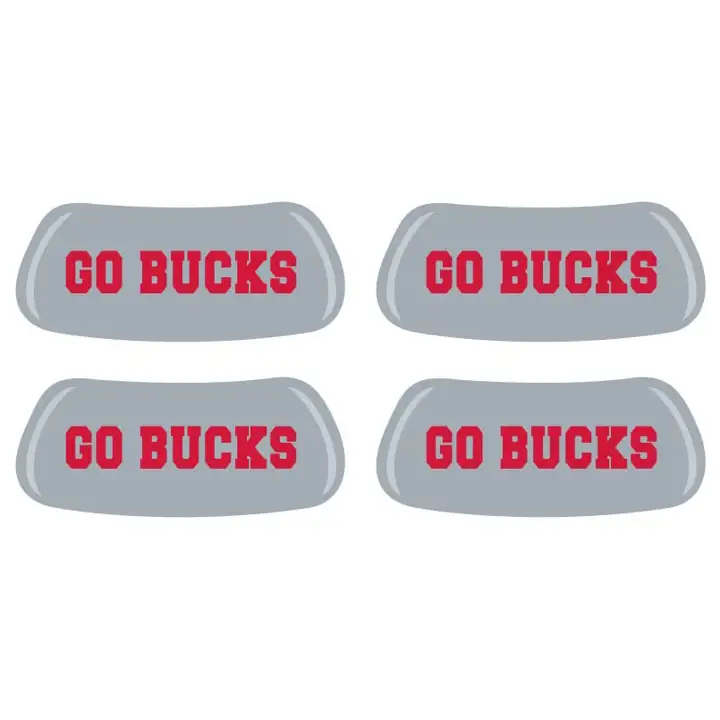 Autocollant anti-éblouissement Ohio State 2 paires Allez les Bucks gris
