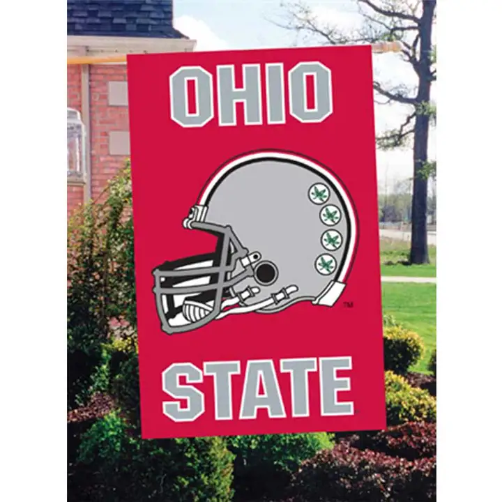 Ohio State APPLIQUE DRAPEAU DE MAISON Casque rouge