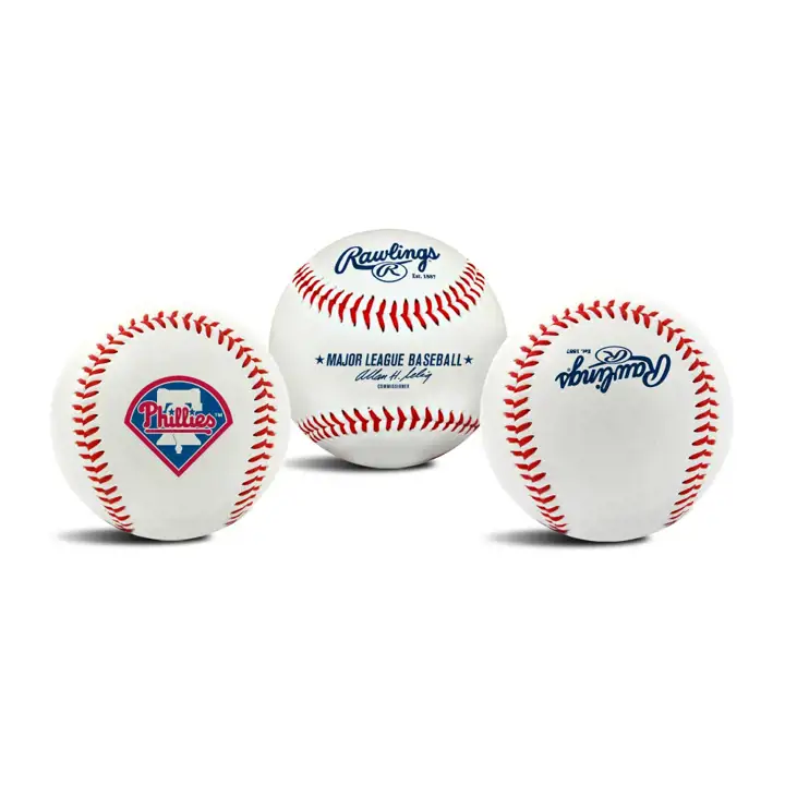 PHILLIES La Balle de Baseball Originale avec Logo d'Équipe