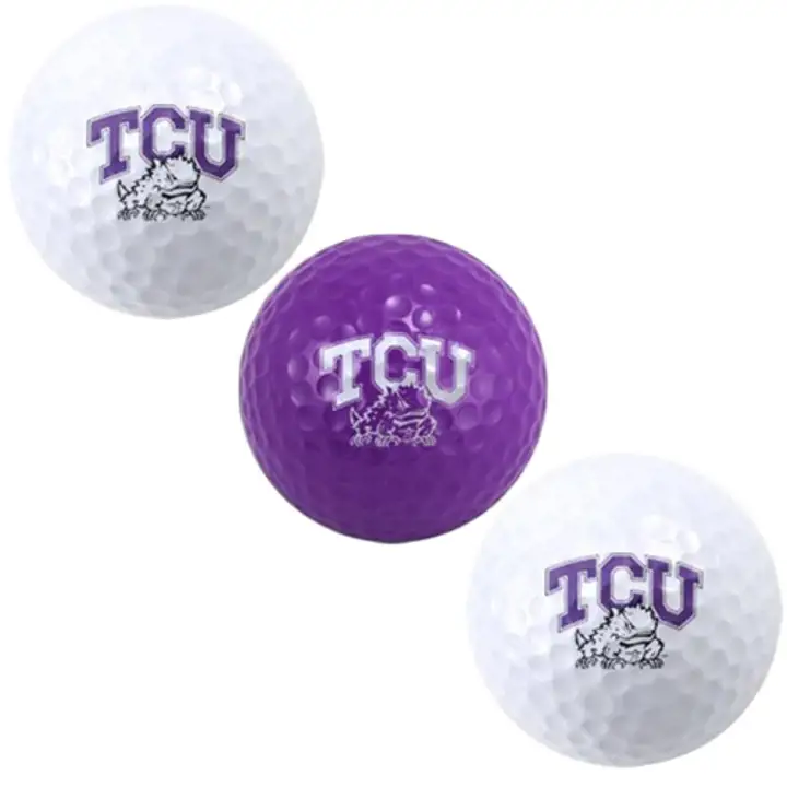 Lot de 3 balles de golf TCU