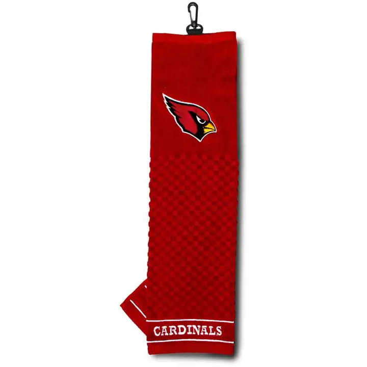 Serviette de golf triple AZ CARDS rouge