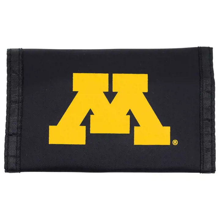 Portefeuille en nylon Minnesota noir/jaune
