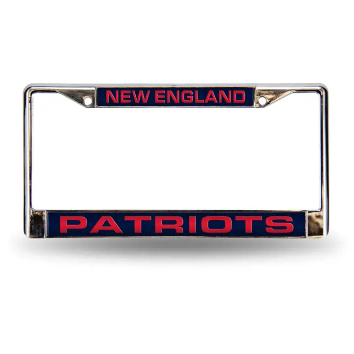 Cadre laser PATRIOTS argent/marine/rouge
