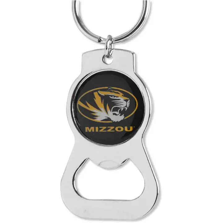 Ouvre-bouteille porte-clés Missouri Aminco argent/noir