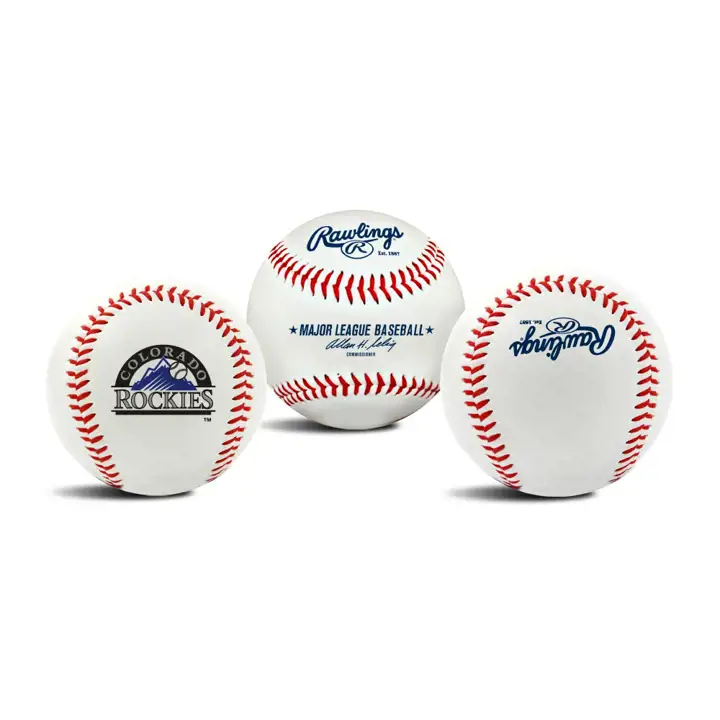Rockies Le ballon de baseball avec logo d'équipe original