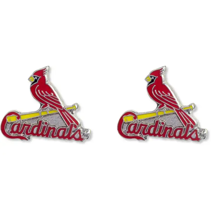 Boucles d'oreilles Aminco logo STL CARDS rouges
