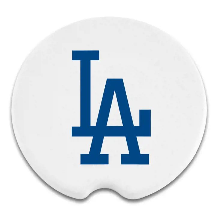Sous-verres pour voiture Los Angeles Dodgers, paquet de 2