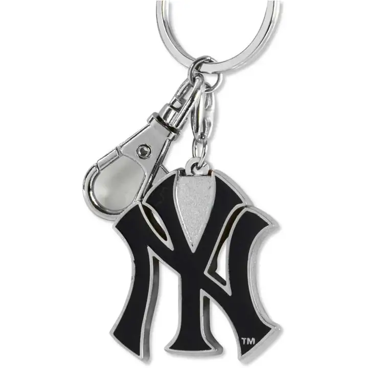 Porte-clés poids lourd Yankees Aminco bleu marine/argent