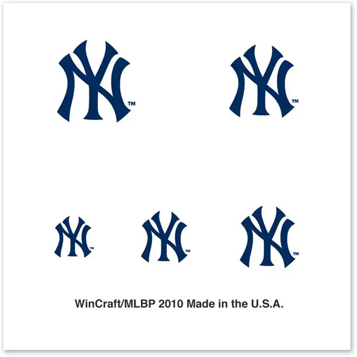 Tatouage d'ongle des Yankees GAGNER NY