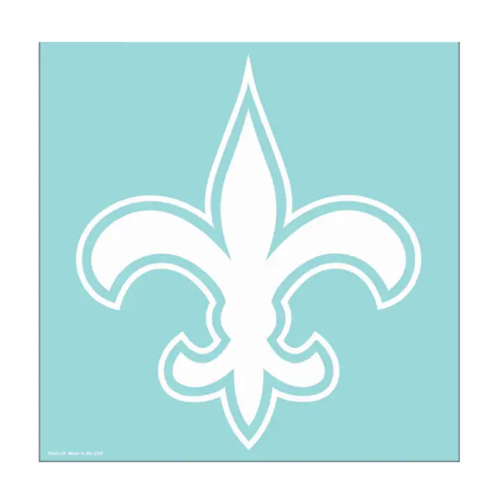 SAINTS 8x8 autocollant découpé blanc