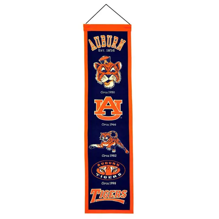 Auburn Tigers Bannières Héritage marine/orange