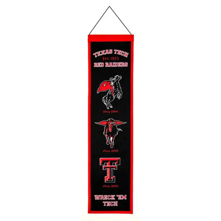 Bannières de l'héritage des Red Raiders de Texas Tech