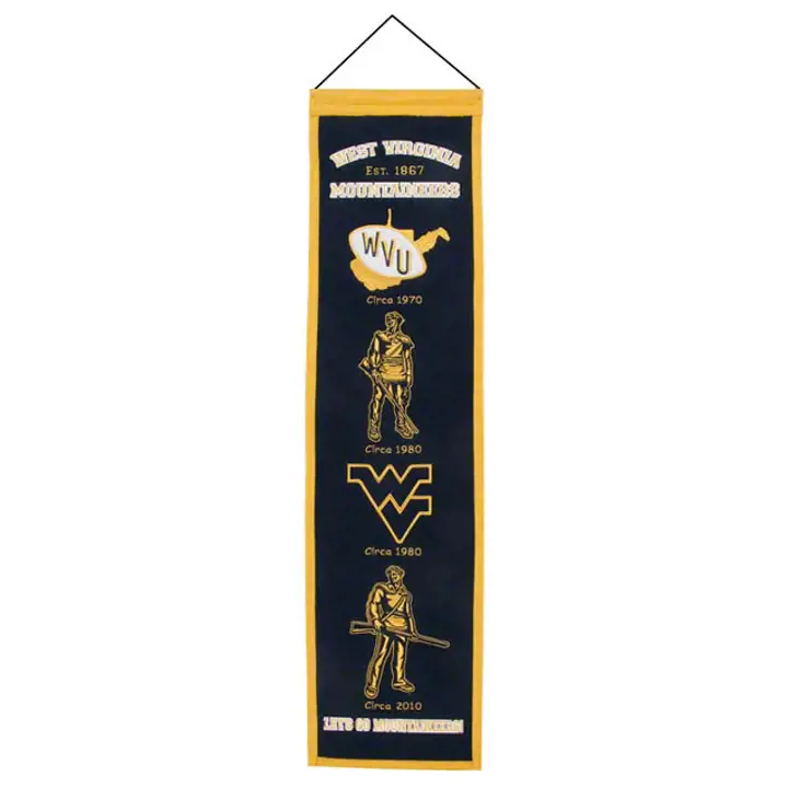 Bannières Patrimoine des West Virginia Mountaineers