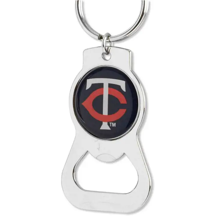 Ouvre-bouteille porte-clés TWINS Aminco argent/noir