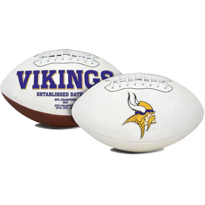 Ballon de football VIKINGS Signature Series marron/blanc