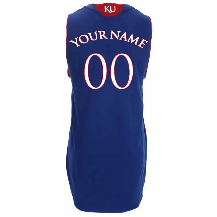 Maillot de basket-ball vierge Kansas NCAA Grande Taille rbl