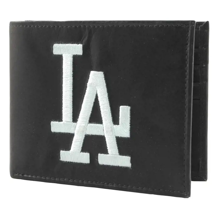 PORTEFEUILLE NOIR PLIANT DODGERS