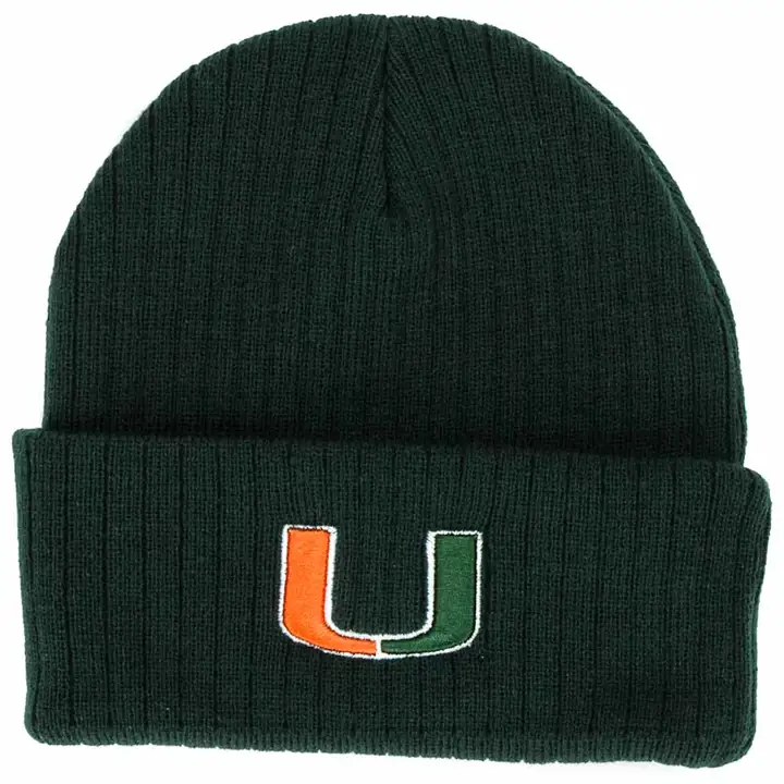 "Miami (FL) CUFF KNIT «U» CAMPUS vert foncé"