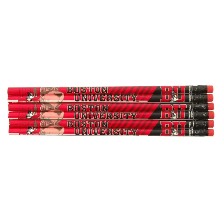 Boston U Lot de 6 crayons