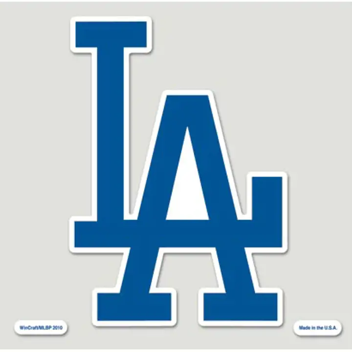 "DODGERS Autocollant découpé couleur 8"x8" bleu royal/blanc"