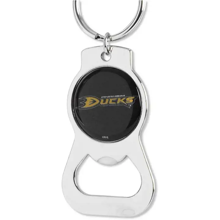 Ouvre-bouteille porte-clés canards Aminco argent/noir