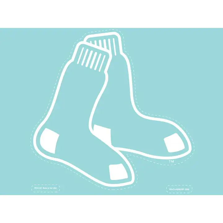 Décalque découpé SOCKS des RED SOX 8x8