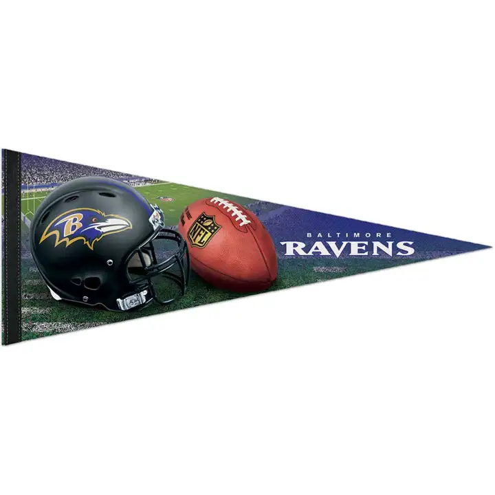 Fanion Ravens de qualité supérieure 12x30