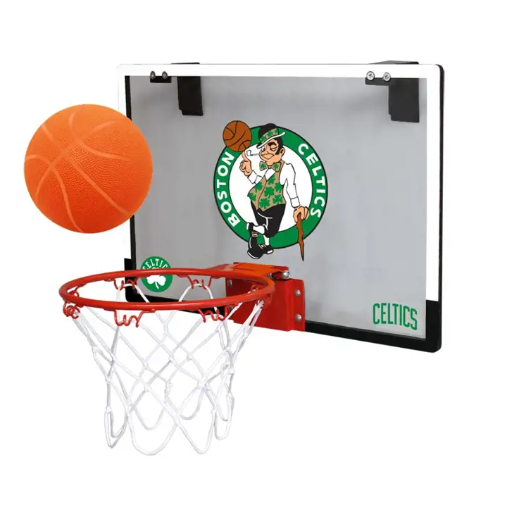 Ensemble de mini-panier de basket Celtics en polycarbonate