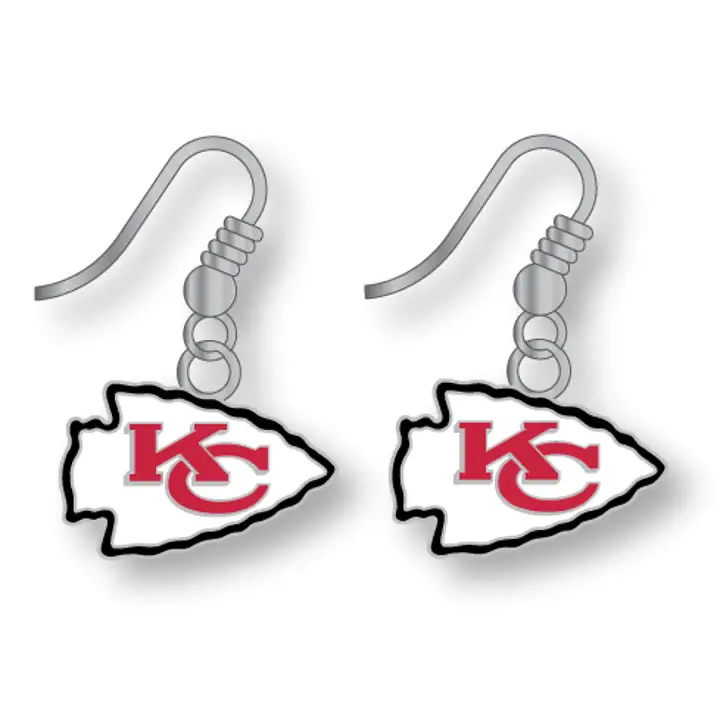 Boucles d'oreilles pendantes logo CHIEFS Aminco
