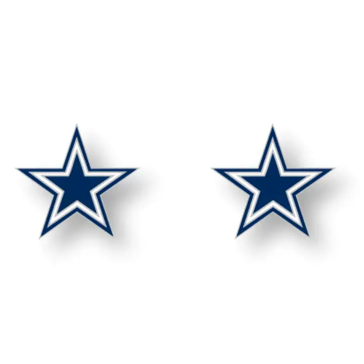 Boucles d'oreilles clous logo COWBOYS Aminco