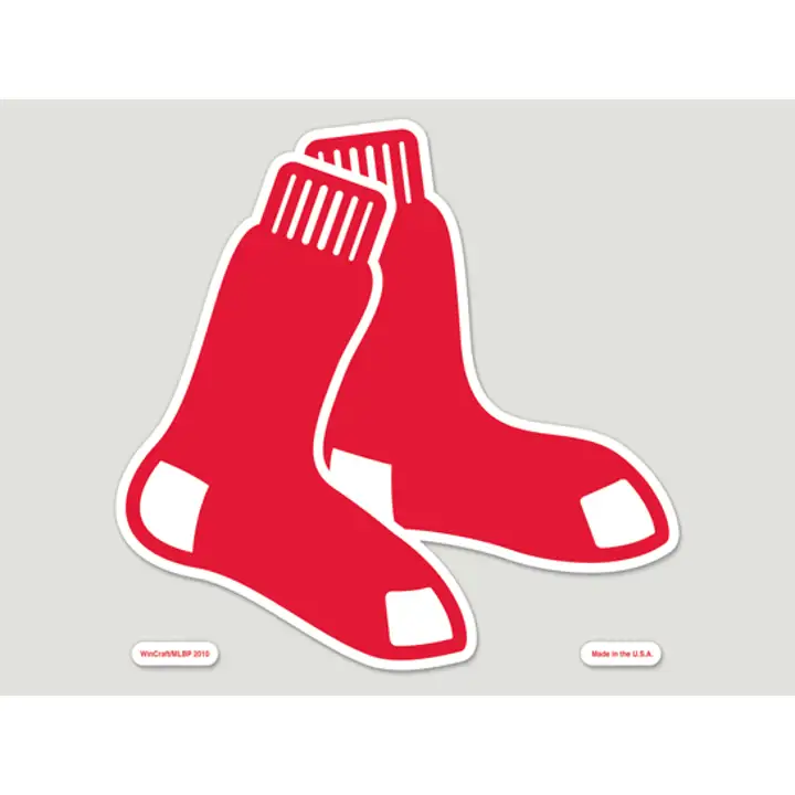 RED SOX Autocollant découpé 8x8 - Chaussettes colorées