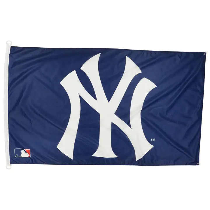 Drapeau des Yankees 3X5 GAGNE NY marine