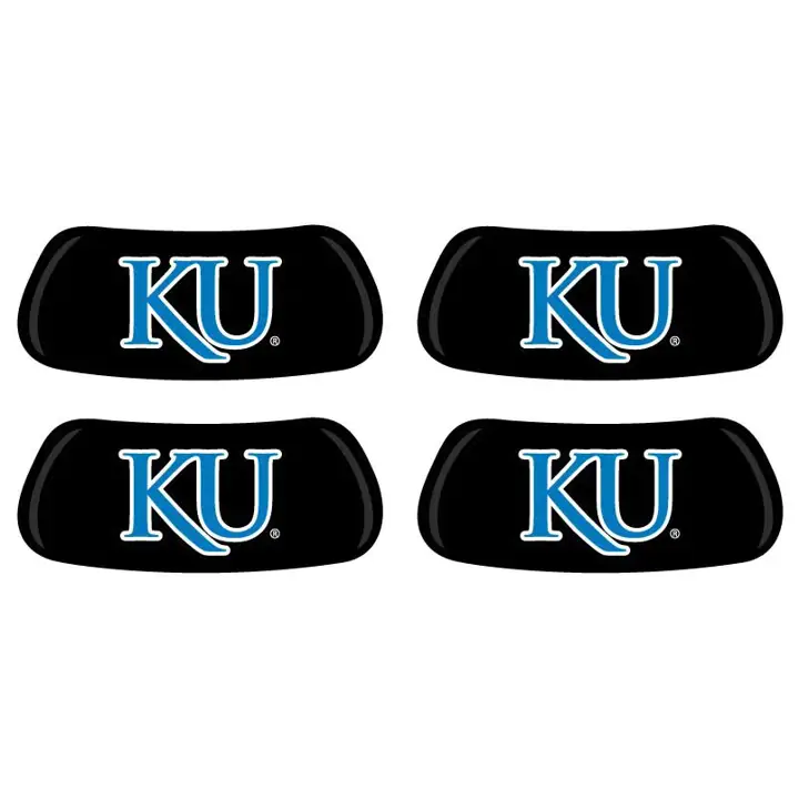 "Kansas 2 Paires de Bandes Anti-Reflets \"KU\" Noir"