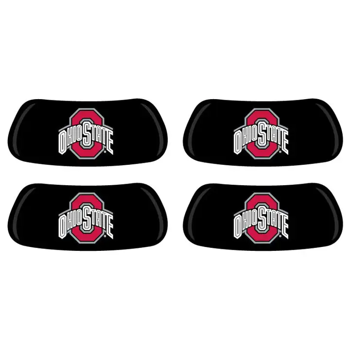 Ohio State 2 paires de stickers Anti-reflets O Athlétique noir