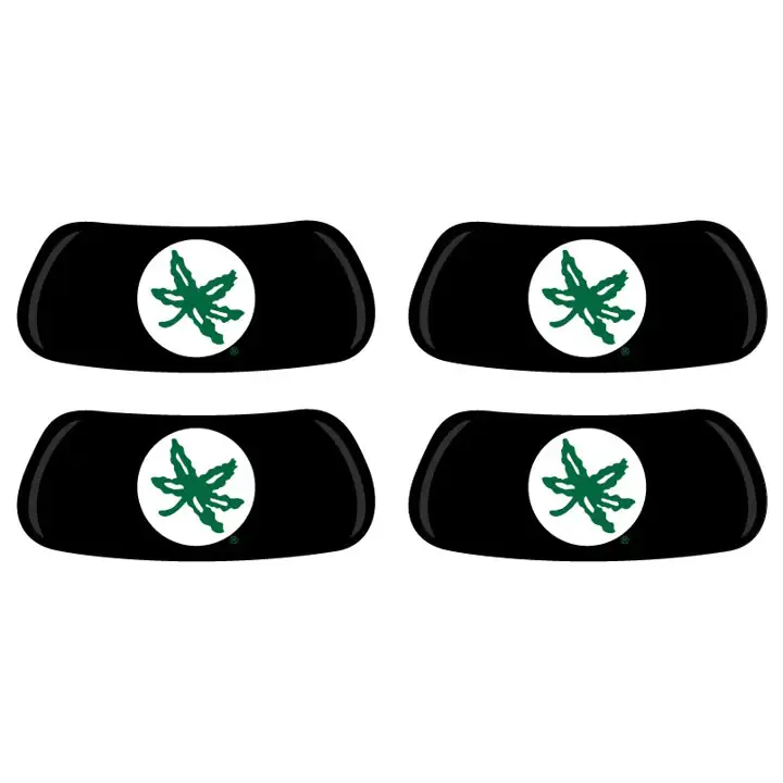 Ohio State Autocollant anti-éblouissement 2 paires FOLIAGE BUCKEYE noir