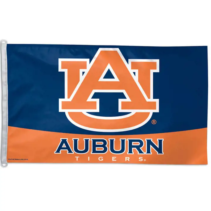 Drapeau Auburn 3X5 WIN marine/orange
