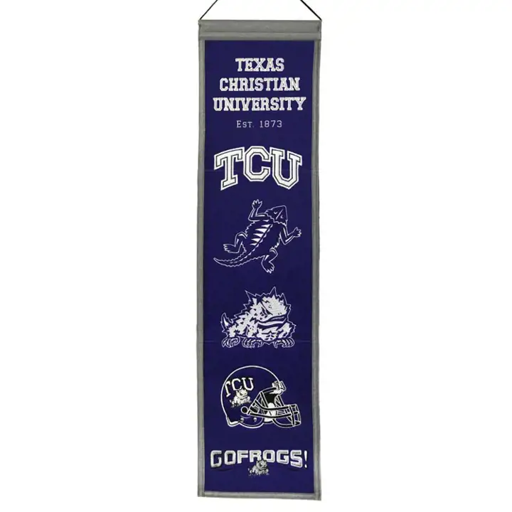 Bannières de la tradition des Horned Frogs de la Texas Christian University