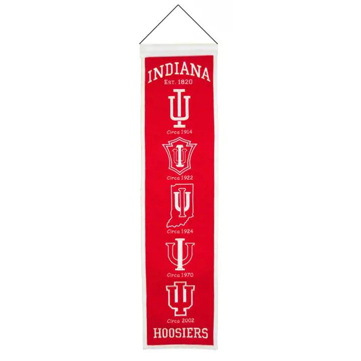 Bannières du patrimoine des Indiana Hoosiers crim
