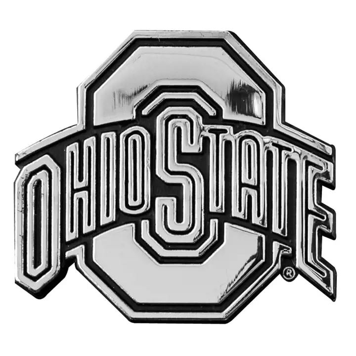 Ohio State Metal Auto Emblème O + Ohio State